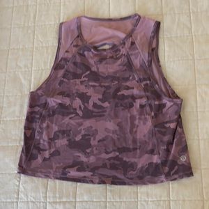 Lululemon sculpt cropped tank size 4